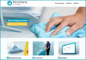 Info-Website Unterhaltsreinigung und Büroreinigung in Essen